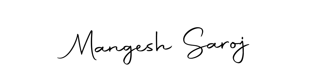 Also we have Mangesh Saroj name is the best signature style. Create professional handwritten signature collection using Autography-DOLnW autograph style. Mangesh Saroj signature style 10 images and pictures png